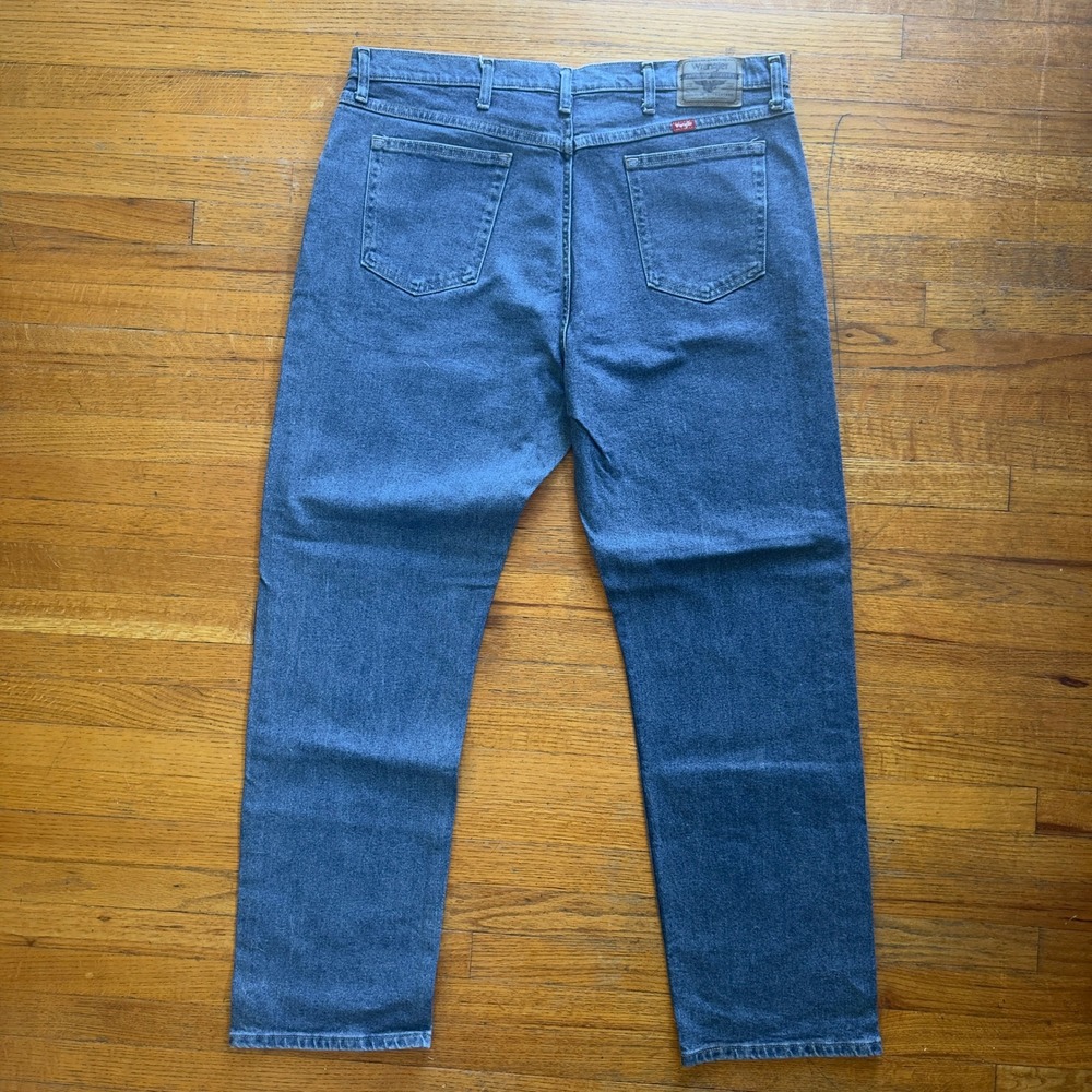 Wrangler Five Star Premium Regular Fit Flex Jeans Mens 40x32 Medium Wash Blue - Picture 7 of 8